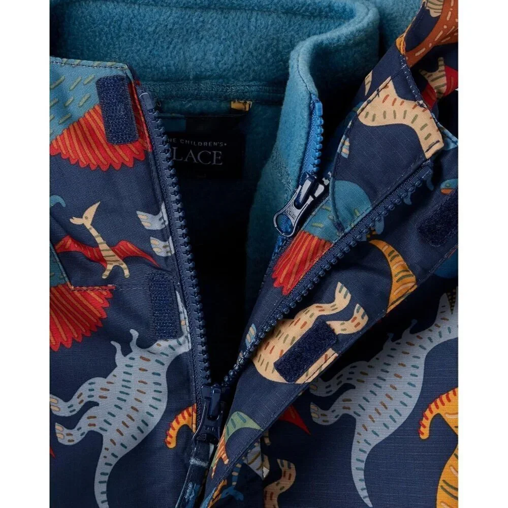 🆕Boys Cobalt Car 3 in 1 Heavy Winter Jacket Resistant Windproof Fleece Coat